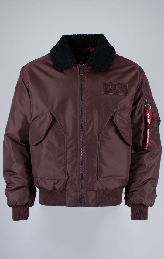 Куртка лётная ALPHA INDUSTRIES CWU 45/P RELAXED FIT FLIGHT JACKET (OXFORD SC) FW 26/27 cocoa