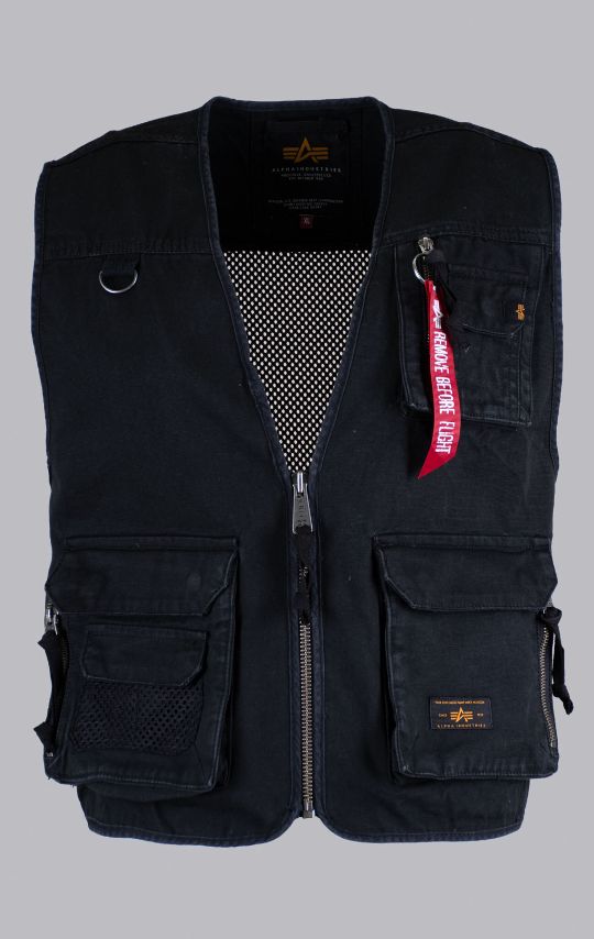 Жилет ALPHA INDUSTRIES MESH UTILITY VEST black