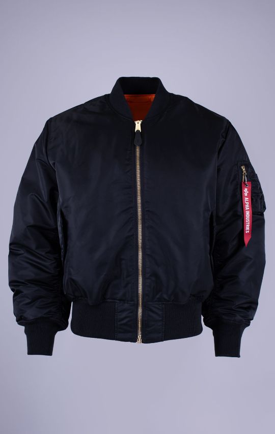 Бомбер ALPHA INDUSTRIES MA-1 HERITAGE FIT FLIGHT JACKET FW 26/27 black