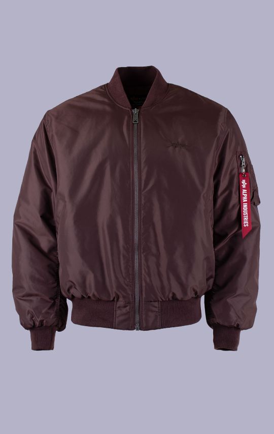 Бомбер ALPHA INDUSTRIES MA-1 RELAXED FIT FLIGHT JACKET (OXFORD LOGO) FW 26/27 cocoa