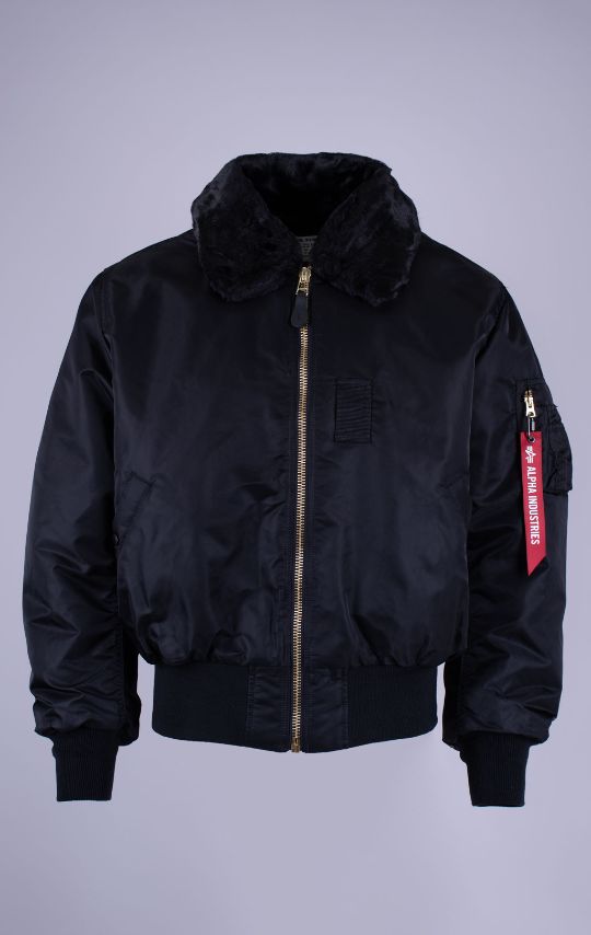 Куртка-пилот ALPHA INDUSTRIES B-15 HERITAGE FIT FLIGHT JACKET FW 26/27 black