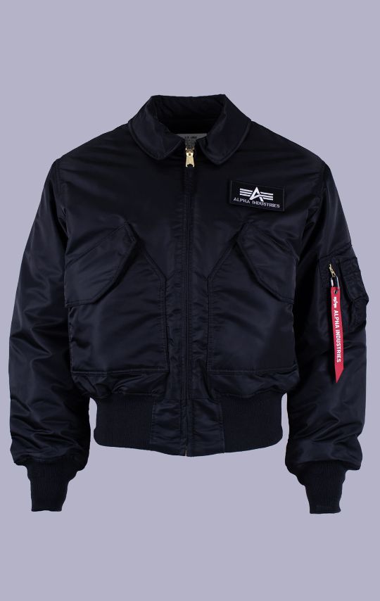 Куртка лётная ALPHA INDUSTRIES CWU 45/P HERITAGE FIT FLIGHT JACKET FW 26/27 black