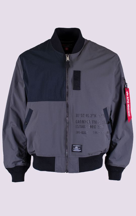 Бомбер-ветровка ALPHA INDUSTRIES RELAXED PATCHWORK FLIGHT JACKET L-2B SS 26 black