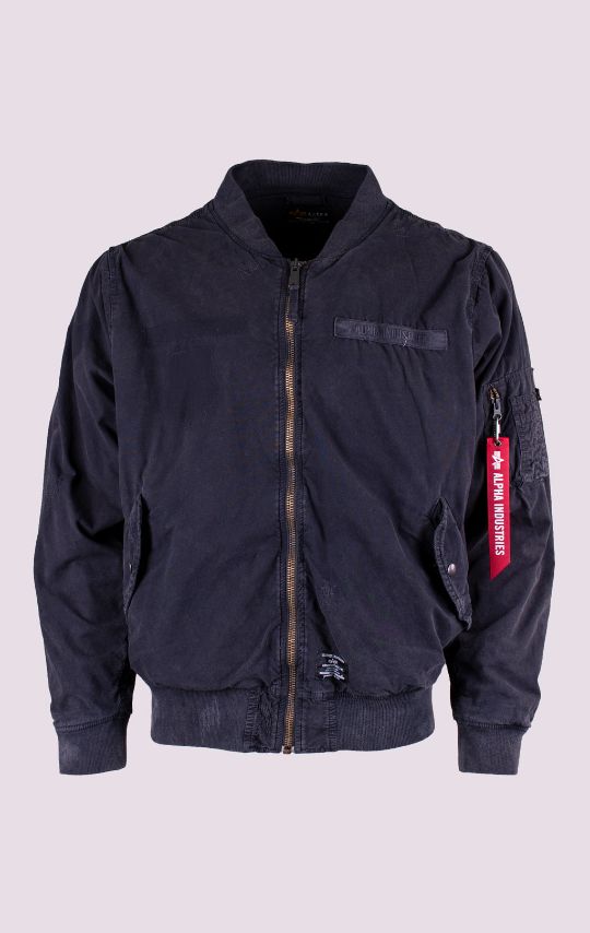 Ветровка ALPHA INDUSTRIES RIP AND REPAIR FLIGHT JACKET L-2B SS 24 m black