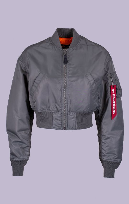 Женский бомбер ALPHA INDUSTRIES CROPPED MA-1 SS 26 field gray