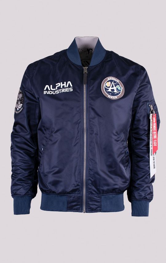 Ветровка-бомбер ALPHA INDUSTRIES MOON LANDING REVERSIBLE MA-1 rep Blue