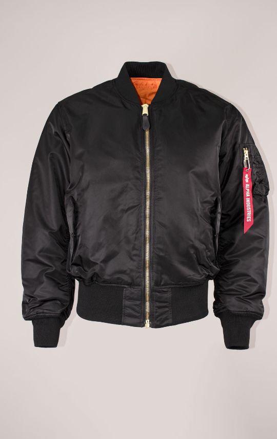 Бомбер ALPHA INDUSTRIES ORIGINAL FIT MA-1 SS 26 black