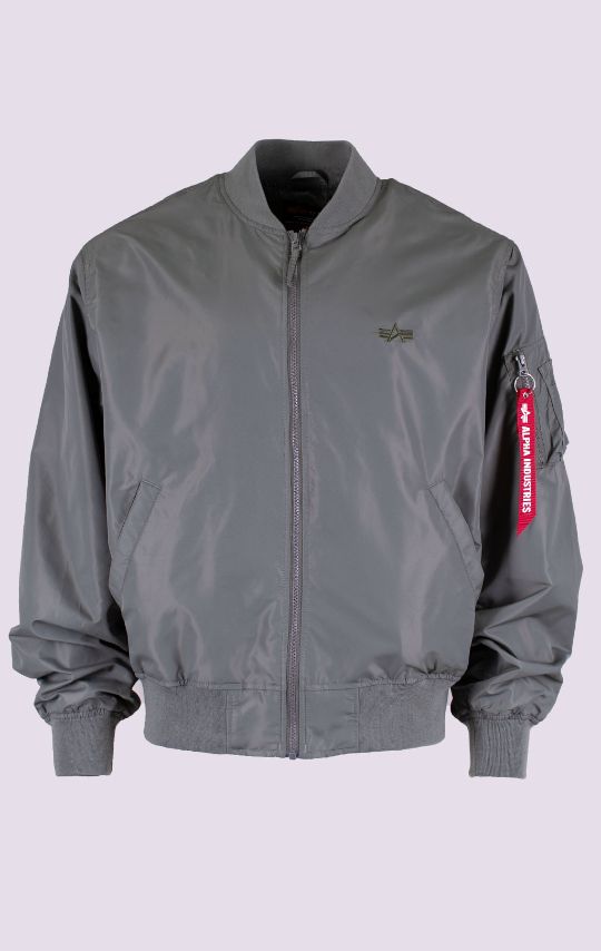 Бомбер-ветровка ALPHA INDUSTRIES LOGO HUNTER RELAXED FLIGHT JACKET L-2B SS 26 field gray